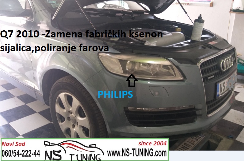 q7 audi 2008 2009 2010 2011 2012 2013 xenon far d1s sijalica ksenon zamena ugradnja novi sad ns tuning beograd